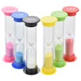 thumbnail image 1 of Sand Timer 6 Pcs Colorful Sandglass 10 mins /5 mins /3 mins /2 mins /1 mins /30 sec Sand Clock Timer Storage Box, 1 of 5