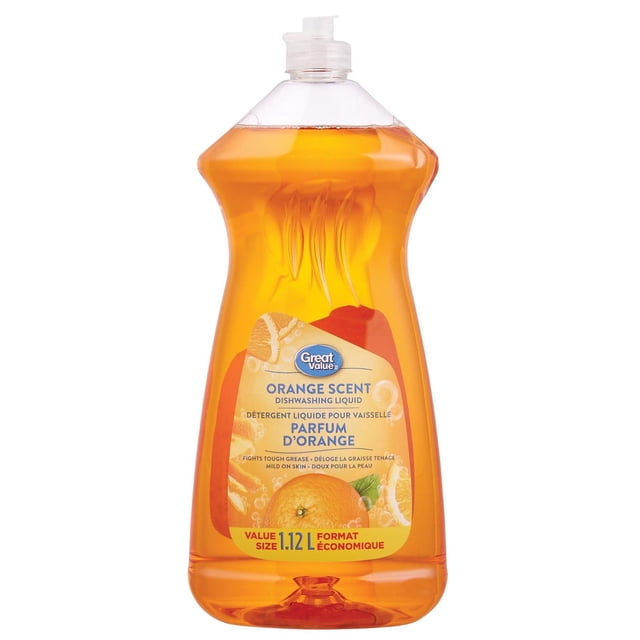 Great Value Liquide à Vaisselle Parfum d'Orange