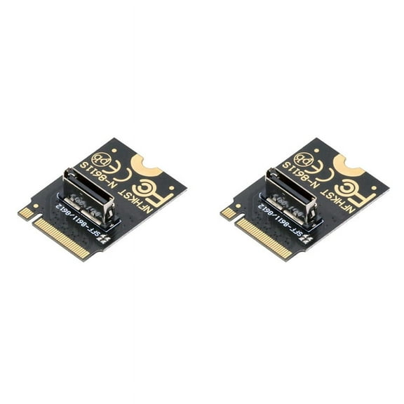 2X 2230 NVMe M.2 Male to Oculink SFF-8612 SFF-8611 PCI-E4.0 67 Pin Female Vertical Host Adapter for NVME U.2 SSD EGPU