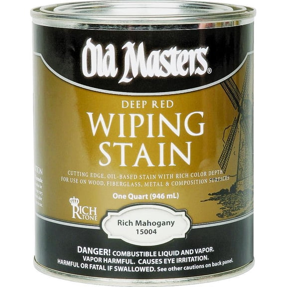 qt Old Masters 15004 Rich Mahogany Old Masters Oil-Based Wiping Stain