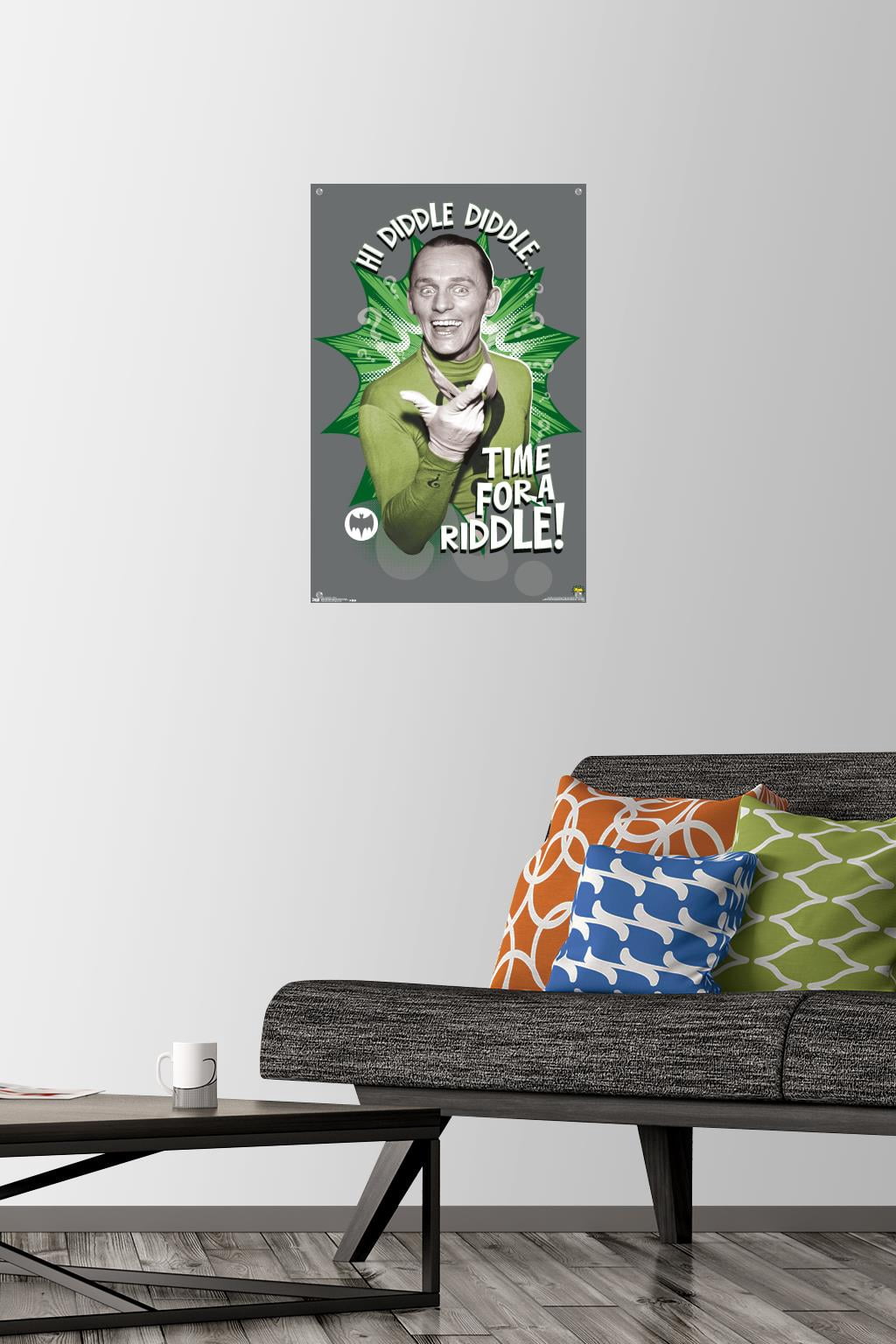 DC Comics TV - Batman TV Series - Riddler Wall Poster with Push Pins, 14.725" x 22.375"