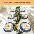 thumbnail image 5 of You Are My Sunshine Round 13 Inch Placemats Set of 8, Yellow Sunflowers Cute Bees Heart Blue HeatResistant Non Slip Place Mats for Dining Table, Wipeable Braided Kitchen Table Mats for Housewarming, 5 of 9