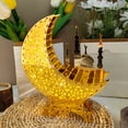thumbnail image 5 of Kuroiy Ramadan Festival LED Table Ornament, Luminous Decorative Lantern, DIY Hand-Made Puzzle, Unique Hollow Pattern, Soft Glow Night Light, Desktop Eid Decor, One Piece, 5 of 5