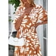 thumbnail image 5 of Vestido PRETTYGARDEN 2025 Verano Boho Floral Maxi Caqui M, 5 of 8