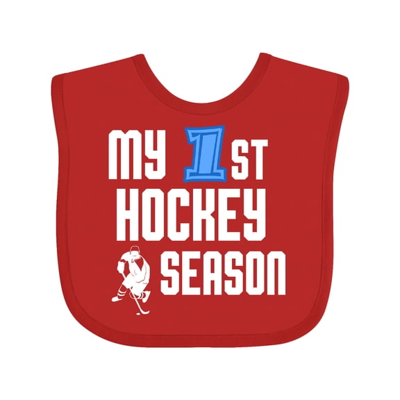 Inktastic My 1st Hockey Season Boys Baby Bib
