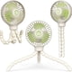 thumbnail image 4 of Mini ventilador eléctrico con soporte Verano Mano Ventilador eléctrico portátil plegable con trípode, blanco Speravity HA7098-01B, 4 of 6