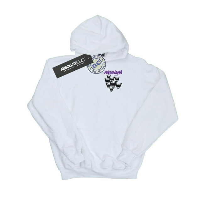 DC Comics Hoodie Femme Batman Joker Sourire Imprimé Poitrine