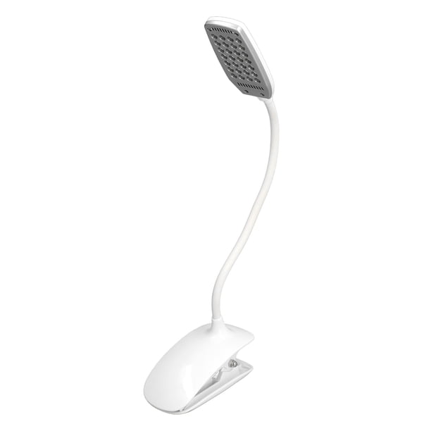 Lámpara de Mesa ANGGREK LED Luz de Lectura de Clip Recargable USB Control de Llave de Luz Blanca Plegable Con Batería para Oficina AGX612