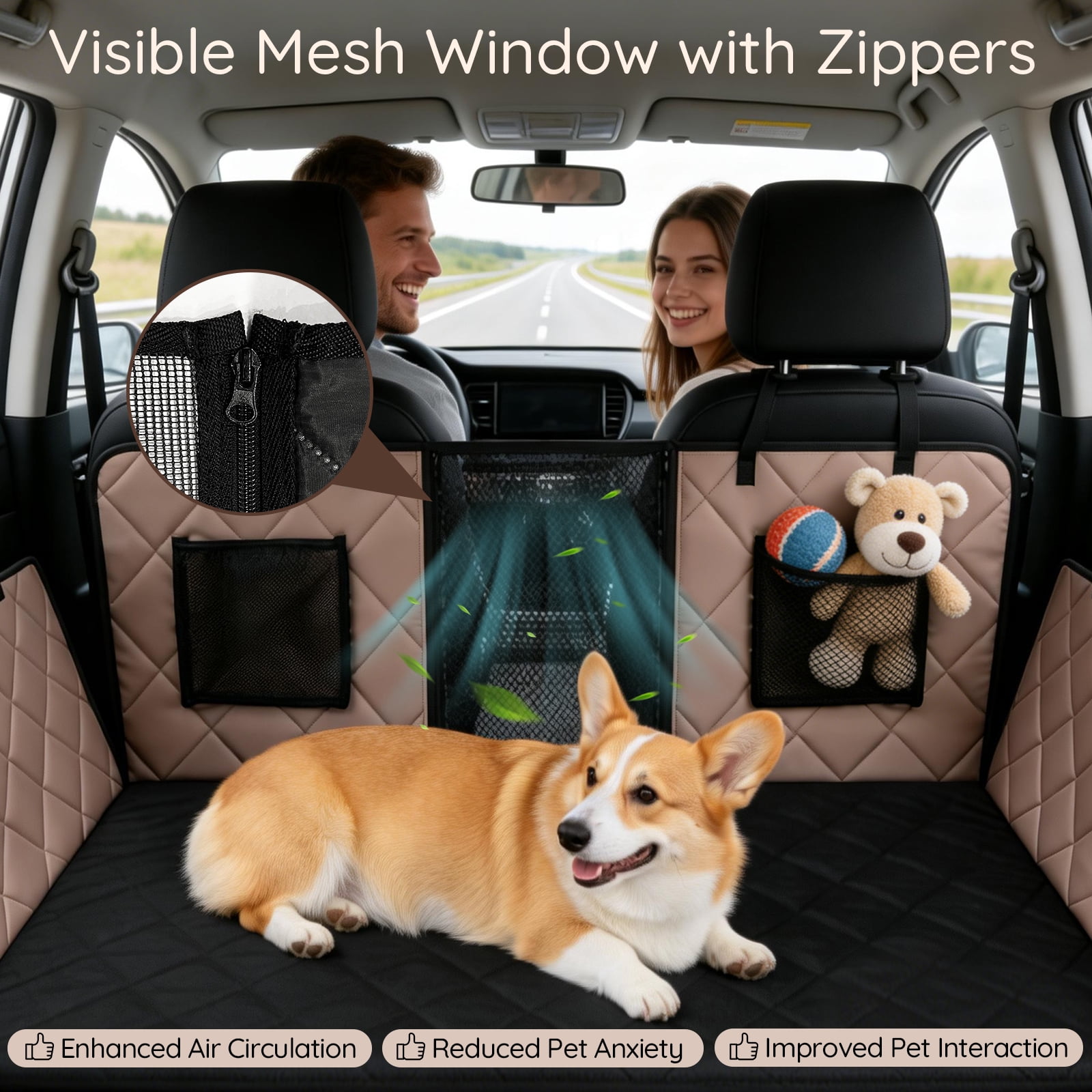 Bella & Pal Back Seat Extender for Dogs, Supports 420 lbs photo 6