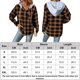 thumbnail image 2 of Sudadera Chaqueta informal para mujer Camisas a cuadros con botones de un solo pecho Chaquetas diarias de primavera Cgtredaw Marrón T XL para Mujer, 2 of 5