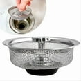 thumbnail image 6 of Kitchen Sink Filter Stainless Steel Sink Sewer Mesh Strainers Kitchen Tools Bathroom Floor Drains Hair Catcher Waste Plug Filter, 6 of 7