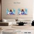 thumbnail image 4 of Elephant Stock Black Jesus I Wall Art - Horizontal Canvas Wall Art - Bedroom Wall Decor - Religion And Spirituality Canvas - Blue And Pink Decor - 48" x 32", 4 of 8