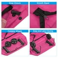 thumbnail image 3 of Uxcell Foldable Shopping Bag with Wheels Collapsible Trolley Bags Portable Grocery Bags Travel Bags Pink, 3 of 6