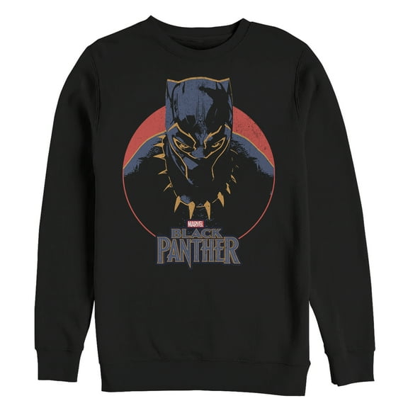 Men's Marvel Black Panther Retro Sweatshirt Black Medium