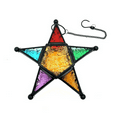 thumbnail image 2 of Hanging Candle Lantern,Moroccan Style Glass Five-Pointed Star Shaped -Holder for Wedding,Garden Yard, Black, 2 of 5
