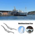 thumbnail image 2 of 2pcs Boat Stainless Steel Dock Deck Rope Cleat Marine Yacht Line Flag Anchor (4 Inch) Banmo, 2 of 2
