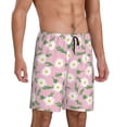 thumbnail image 2 of Sikiie Daisies Flowers Mens Pajama Shorts, Lightweight Lounge Pant with Pockets Soft Sleep Pj Shorts for MenX-Large, 2 of 6