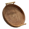 thumbnail image 1 of Rattan Basket Fruit Container for Home Use 1Pcs Handmade Storage Basket, 1 of 3