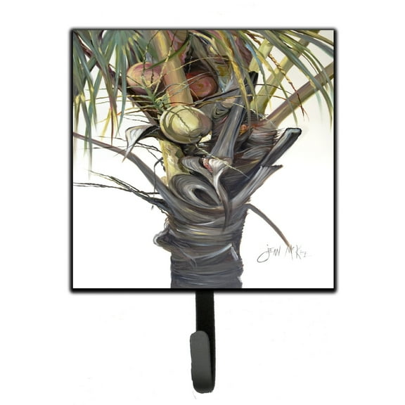 Carolines Treasures JMK1279SH4 Coconut Tree Top Leash or Key Holder 7Hx4.25W multicolor