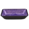 thumbnail image 1 of Eden Bath EB_GS81 Évier Rectangulaire en Verre Feuille Violette avec Extérieur Noir, 1 of 1