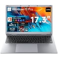 thumbnail image 1 of Pre-Owned Akocrsiy 17.3" Windows 11 Laptop, DDR4 8GB RAM 256GB SSD, AMD 3020e (up to 2.6GHz) with Office 2024, 1600*900 Screen Display WiFi5 BT5.0 for Business and Student, 1 of 11