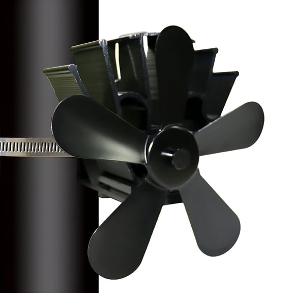 HIBIBUD Wood Stove Fan Heat Powered,5-Blade Fireplace Fan for Wood/Fireplace/Log Burner,Efficiently Circulate Warm Air