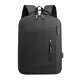 thumbnail image 2 of Mochila para hombre de 15,6 pulgadas con carga USB, impermeable, para ordenador portátil, informal, de negocios, 2 of 2