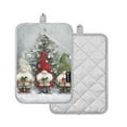 thumbnail image 2 of Christmas Gnomes with Gifts Potholders Heat Resistant Pot Holder Set of 2 Oven Hot Pads with Pocket, 2 of 7