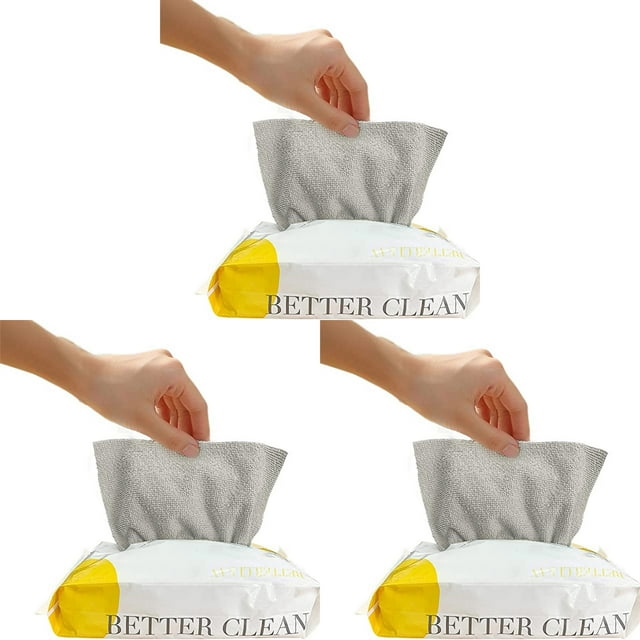 YWIYIUD 3 Packs Reusable Cleaning Towels Thickened NonScratch and Washable Cleaning Cloths Absorbent Multipurpose Cleaning Towels for Kitchen Home Hotel and Car Use