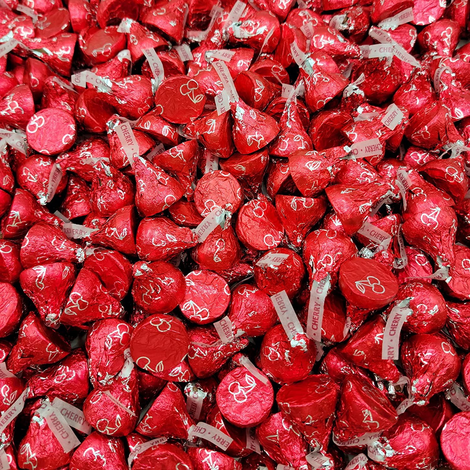 Hersheys Kisses Cherry Cordial Milk Chocolate Filled With Cherry Cordial Creme Individually 
