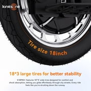 KINGSONG S18PRO+ Electric Unicycle Upgraded 100mm Suspension for Potholes 18 Inch Self-Balancing One Wheel EUC