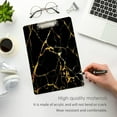 thumbnail image 5 of FMSHPON Black Gold Marble Clipboard Hardboard Wood Nursing Clip Board and Pull for Standard A4 Letter 13x9 inches, 5 of 8
