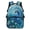 Peacock Pattern, variant on POLERO Cartoon Otter in Splashing Water Print 17 Inch Backpack for Teens, Polyester Lightweight Bookbag for Daypack Outdoor