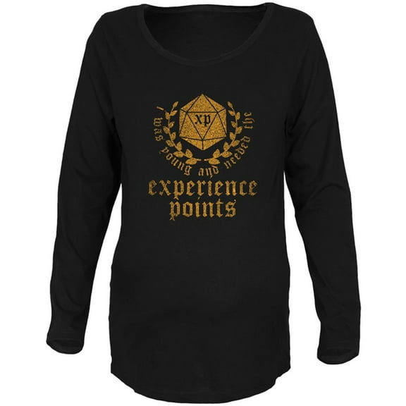 Young and Needed the Experience Points Maternity Soft Long Sleeve T Shirt