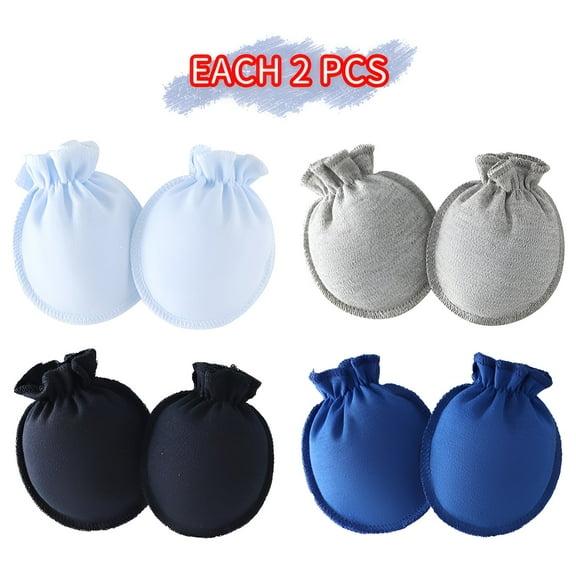 TELOLY 8Pcs Baby Mittens,Comfortable Fit Baby Mittens Newborn,Fits Wrist Snugly Newborn Mittens,Style1