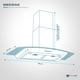 thumbnail image 2 of FLINE | Campana de cocina 76 cm | Acero inoxidable | DE PARED | Conntroles de boton |extractora | Cristal Curvo | 3 velocidades | Berna 76, 2 of 6