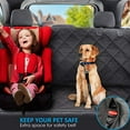 thumbnail image 3 of Dog Car Seat Cover Protector with Side Flaps From Scratching for Dogs with Mesh Viewin G Window & Storage Pocket Pet Seat Cover for Back Seat of Car/SUV/Truck with Dog Seat Belt, 3 of 6