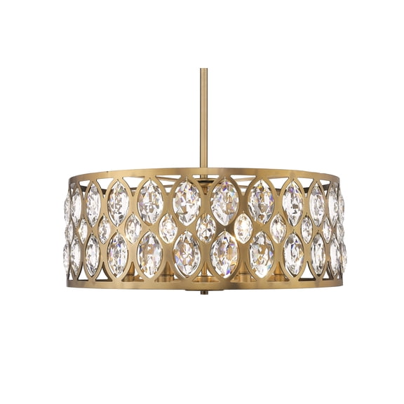 Dealey 6 Light Chandelier Clear