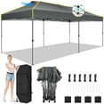thumbnail image 6 of SANOPY 10x20 FT Pop Up Canopy Gazebo with 6 Removable Sidewalls One Push Waterproof Instant Portable Outdoor Tent with Air Vent for Parties Wedding, 3 Adjustable Height, Carry Bag, Rope, Stakes, 6 of 8