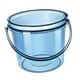 thumbnail image 5 of Cubo de agua con tapa y asa, pequeño cubo de baño para el hogar, cubo para la colada Azul, 5 of 9