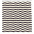 thumbnail image 3 of Ambesonne Chevron Shower Curtain, Narrow Sharp Zigzags, 69"Wx70"L, Dark Blue Cream, 3 of 3