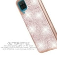 thumbnail image 4 of Value Pack + for Samsung Galaxy A12 Glitter Hard Case with Tempered Glass Hybrid Cell Phone Case Glitter Shock proof Edge Slim Bumper Scratch Cover, 4 of 4