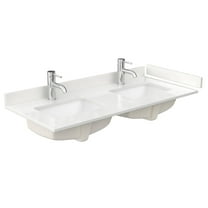 Wyndham Collection Wcfqc148dtopuns-Q 48" Quartz Vanity Top - White