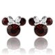 thumbnail image 4 of Pendientes de Minnie Mouse de Minnie Mouse de enero con cristal burdeos, 4 of 6