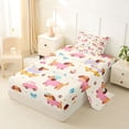 thumbnail image 2 of Homewish Kawaii Dachshund Dog Twin Sheets,Cartoon Pet Bedding,Car Cherry Bow Decor,3-Piece,1 Fitted Sheet and 1 Pillowcase, 2 of 6