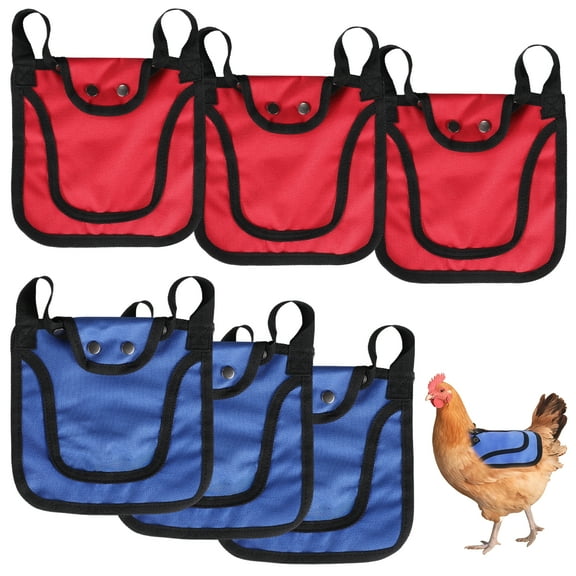 6 Pcs Chicken Saddles for Hens, Adjustable Hen Saddles, Chicken Sweater Aprons, Protects Back and Sides Pecking, Chicken Feather Protectors, Poultry Accessories for Outdoor Use