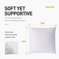 thumbnail image 5 of Acanva Basic Poly Pillow Insert Form Sham Cushion, Square, 18" L x 18" W, Set of 2, 5 of 5