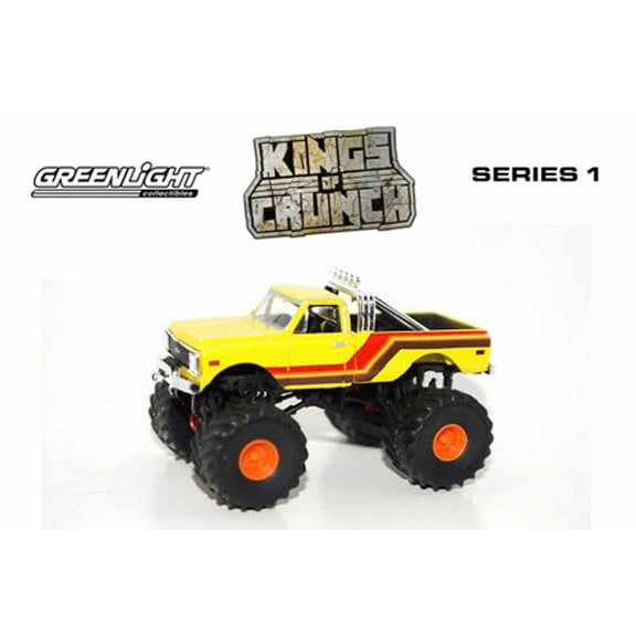 Chevy K-10, Yellow - Greenlight 49010F/48 - 1/64 scale Diecast Model Toy Car