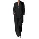 thumbnail image 1 of Conjunto informal de dos piezas para mujer: camisa de manga larga y pantalones de cintura alta - Camisa de color liso con botones, pantalones holgados con bolsillos, tallas S-XXL para todas las oca, 1 of 5