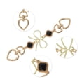 thumbnail image 3 of Unique Bargains 1 Pc Metal Buckle Handbag Strap Gold Tone Black Metal, 3 of 4